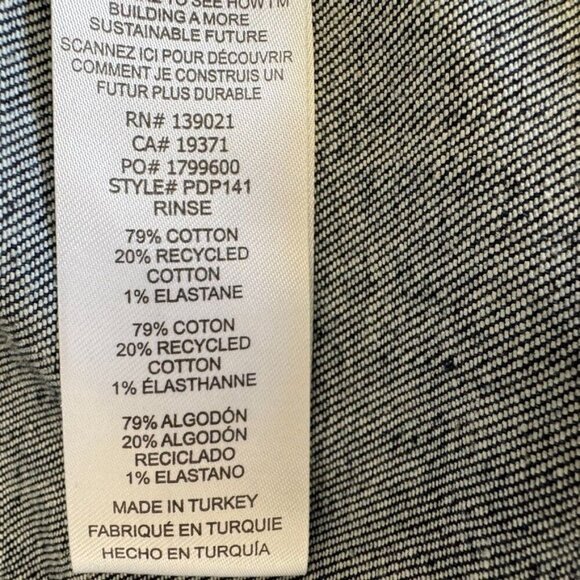 FRAME Pleated High-Rise Bell Bottom Flared Dark Blue Denim Jeans Size 32 - Picture 14 of 15